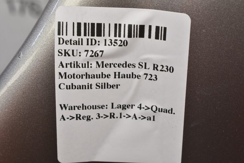 Mercedes SL R230 Motorhaube Haube 723 Cubanit Silber Bild 8