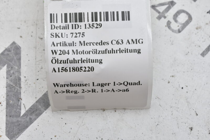 Mercedes C63 AMG W204 Motorölzufuhrleitung Ölzufuhrleitung A1561805220 Bild 4