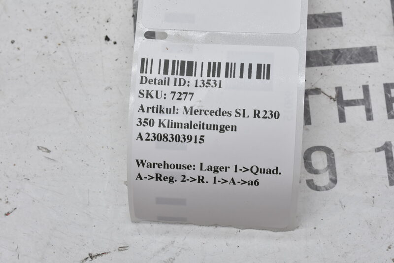 Mercedes SL R230 350 Klimaleitungen A2308303915 Bild 5