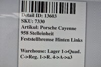 Porsche Cayenne 958 Stelleinheit Feststellbremse Hinten Links Bild 5