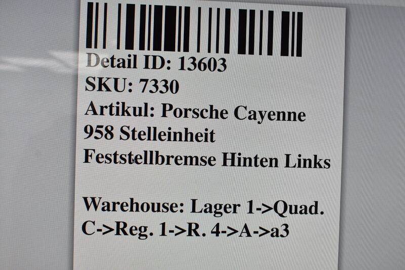 Porsche Cayenne 958 Stelleinheit Feststellbremse Hinten Links Bild 5