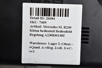 Mercedes SL R230  Klima bedienteil Bedienfeld Regelung  A2308301385 Bild 5