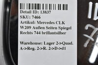 Mercedes CLK W209 Außen Seiten Spiegel Rechts 744 brillantsilber Bild 6
