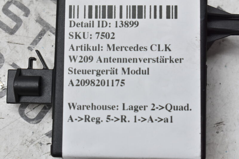 Mercedes CLK W209 Antennenverstärker Steuergerät Modul A2098201175 Bild 4
