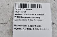 Mercedes E Klasse W210 Innenausstattung Ausstattung Sitze  Schwarz Bild 10