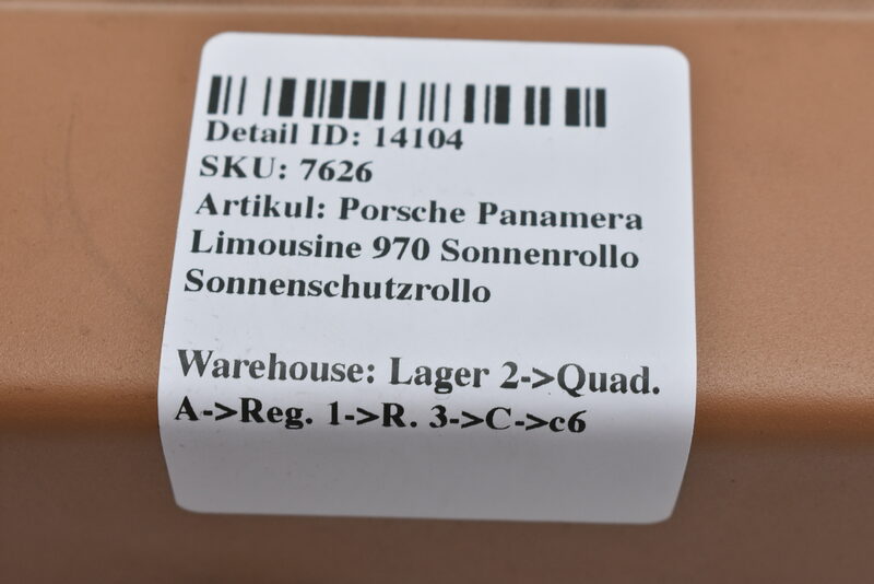 Porsche Panamera 970 Laderaumabdeckung Kofferraum Rollo Braun Bild 5