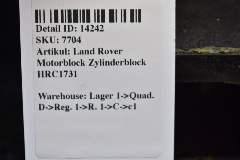 Land Rover Motorblock Zylinderblock HRC1731 Bild 9