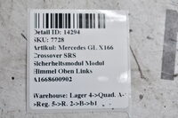 Mercedes GL X166  SRS Sicherheitsmodul Modul Himmel Oben Links A1668600902 Bild 5