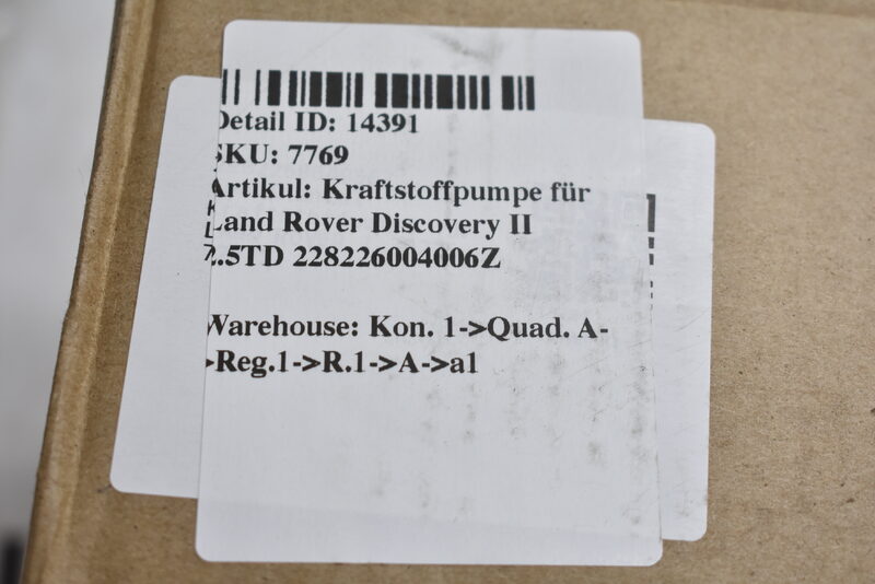 Kraftstoffpumpe für Land Rover Discovery II 2.5TD 228226004006Z Bild 6