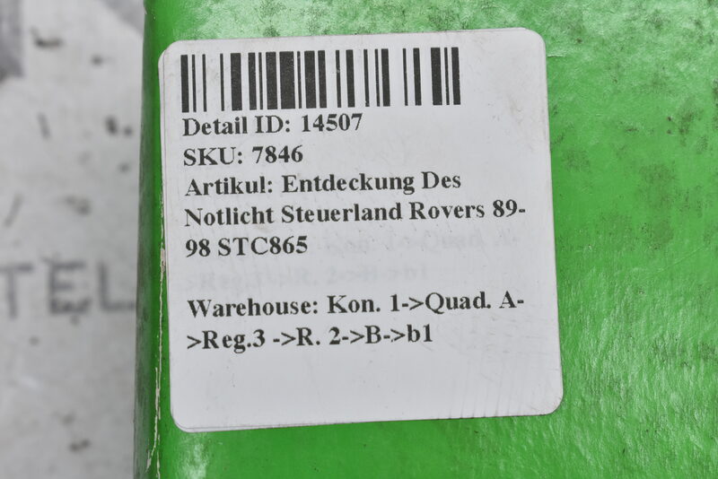 Entdeckung Des Notlicht Steuerland Rovers 89-98 STC865 Bild 7