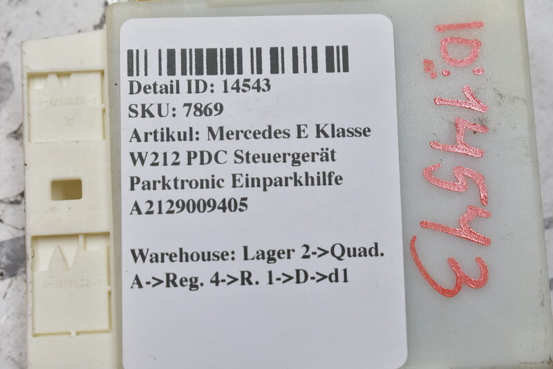 Mercedes E Klasse W212 PDC Steuergerät Parktronic Einparkhilfe A2129009405 Bild 4