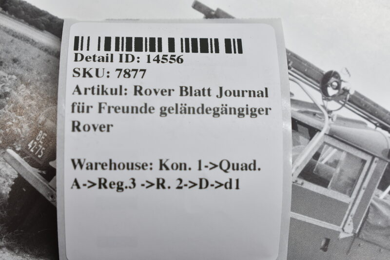 Rover Blatt Journal für Freunde geländegängiger Rover Bild 9