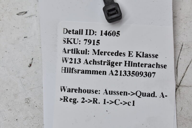Mercedes E Klasse W213 Achsträger Hinterachse Hilfsrammen A2133509307 Bild 8