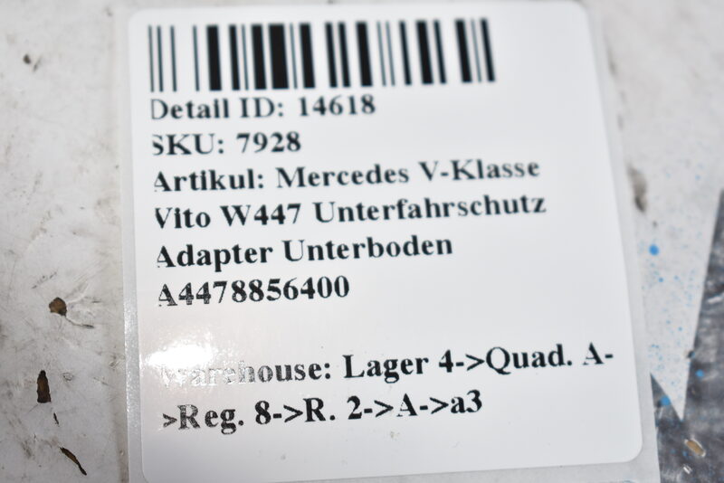 Mercedes V-Klasse Vito W447  Unterfahrschutz Adapter Unterboden A4478856400 Bild 10