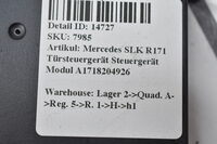Mercedes SLK R171 Roadster Soft Top Klappdach Dach Steuergerät Modul A1718204926 Bild 5