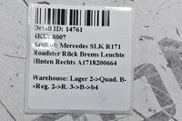 Mercedes SLK R171  Roadster Rück Brems Leuchte Hinten Rechts A1718200664 Bild 3