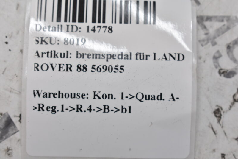 bremspedal für LAND ROVER 88 569055 Bild 4