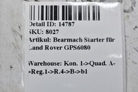 Anlasser Bearmach Starter für Land Rover GPS6080 RTC 5233 PRC 6613N Bild 5