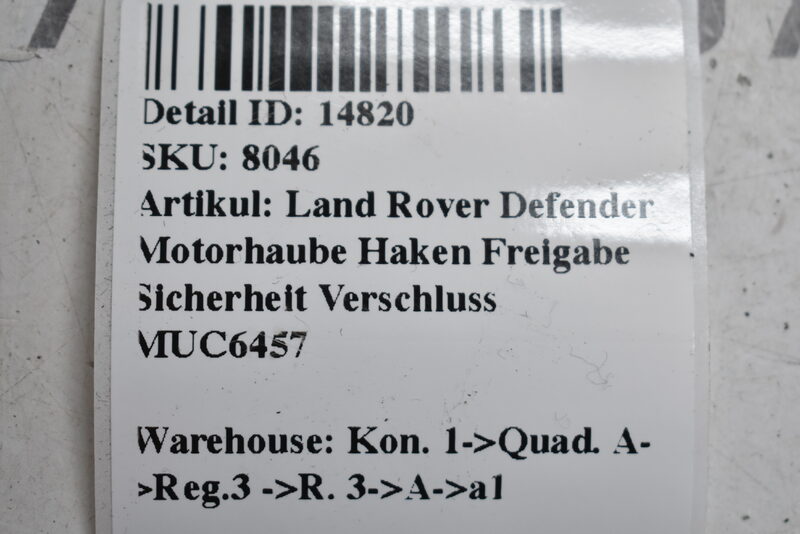 Land Rover Defender Motorhaube Haken Freigabe Sicherheit Verschluss MUC6457 Bild 6