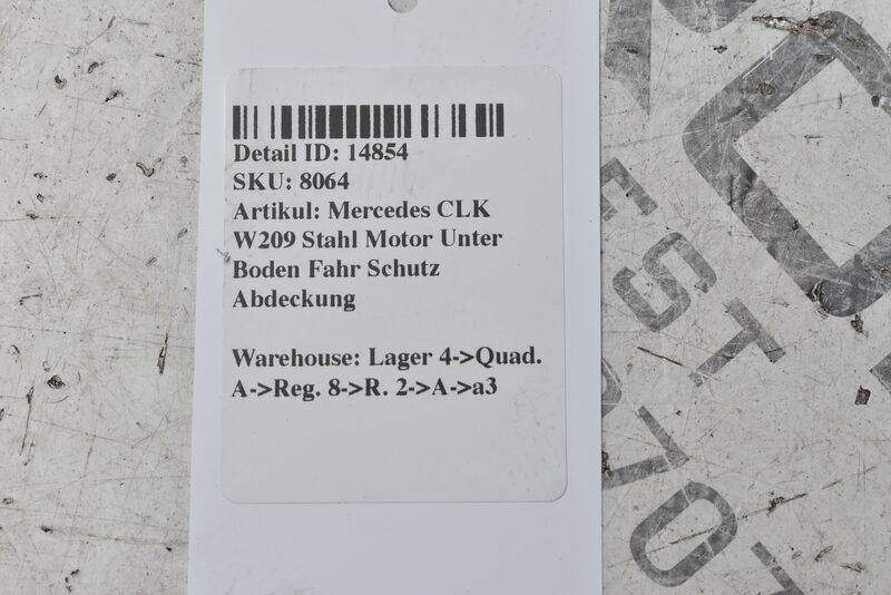 Mercedes CLK W209 Stahl Motor Unter Boden Fahr Schutz Abdeckung Bild 5