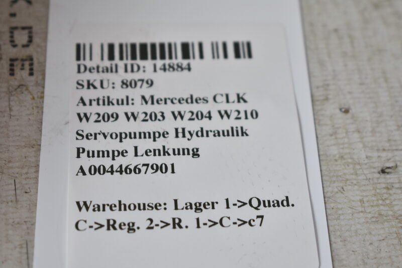 Mercedes CLK W209 W203 W204 W210 Servopumpe Hydraulik Pumpe Lenkung A0044667901 Bild 6
