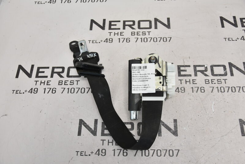 Mercedes ML W164  Sicherheits Anschnall Gurt Hinten Links A1648601585 Bild 2