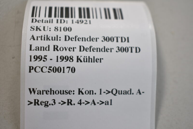Defender 300TDI Land Rover Defender 300TD 1995 - 1998 Kühler PCC500170 Bild 8