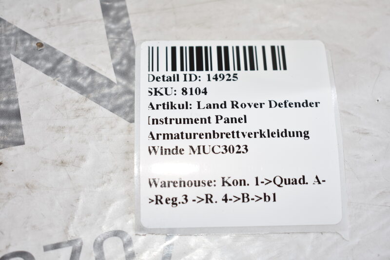 Land Rover Defender Instrument Panel Armaturenbrettverkleidung Winde MUC3023 Bild 5