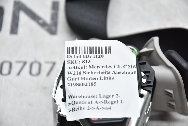 Mercedes CLS C219 W219 Sicherheits Anschnall Gurt Hinten Links 2198602185 Bild 3