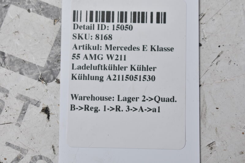 Mercedes E Klasse 55 AMG W211 Ladeluftkühler Kühler Kühlung A2115051530 Bild 7