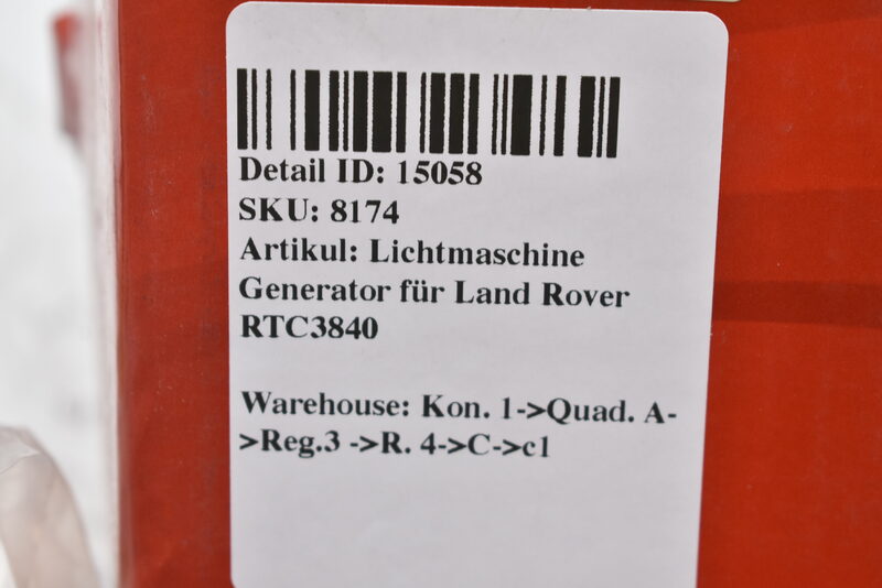 Lichtmaschine Generator für Land Rover RTC3840 Bild 5