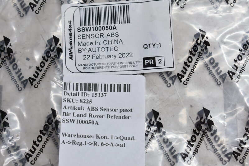 ABS Sensor passt für Land Rover Defender SSW100050A Bild 3