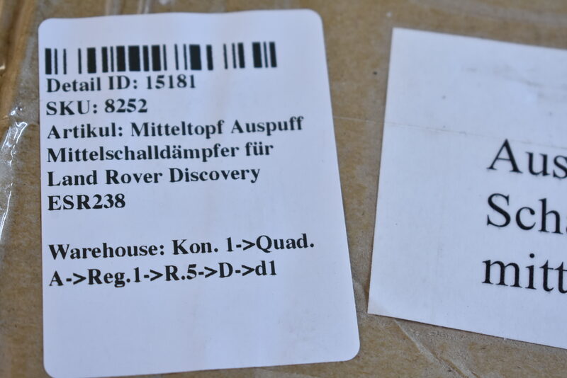 Mitteltopf Auspuff Mittelschalldämpfer für Land Rover Discovery ESR238 Bild 4