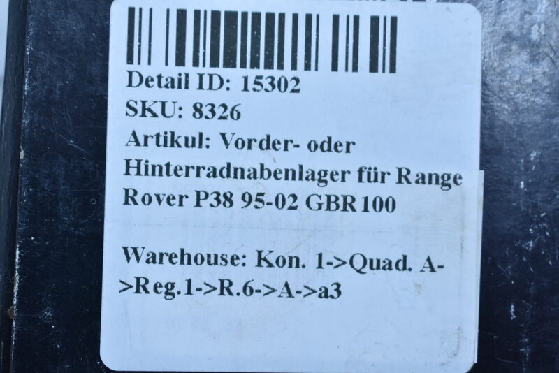 Vorder- oder Hinterradnabenlager für Range Rover P38 95-02 GBR100 Bild 4
