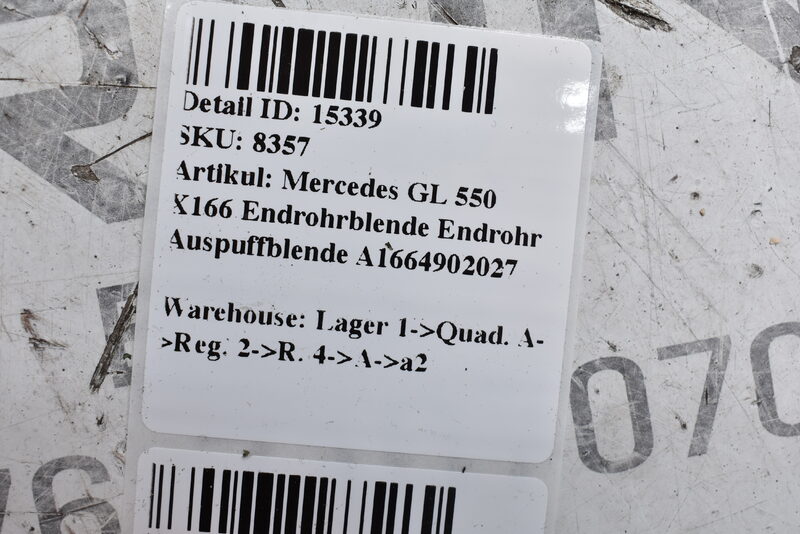Mercedes GL 550 X166 Endrohrblende Endrohr Auspuffblende A1664902027 Bild 6