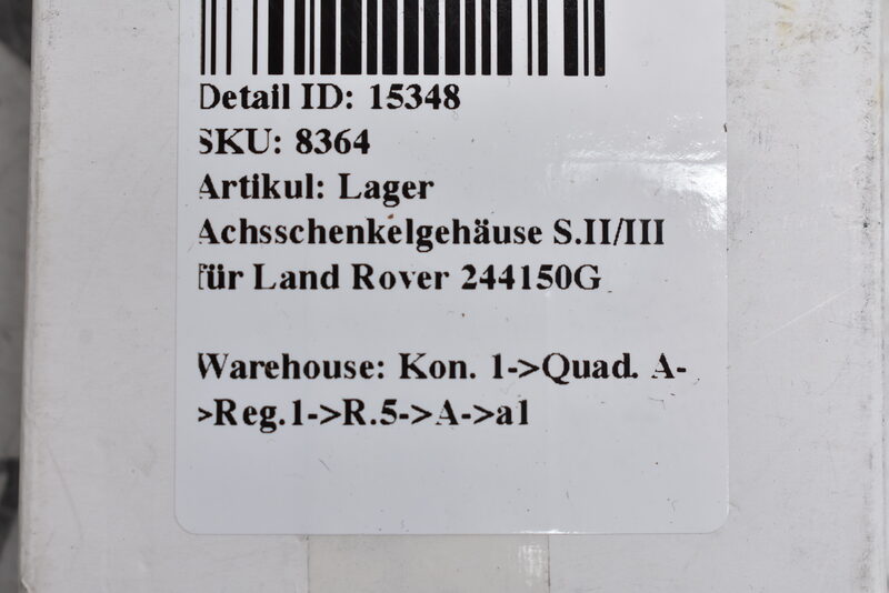 Lager Achsschenkelgehäuse S.II/III für Land Rover 244150G Bild 4