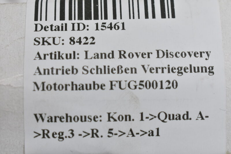 Land Rover Discovery Antrieb Schließen Verriegelung Motorhaube  FUG500120 Bild 7