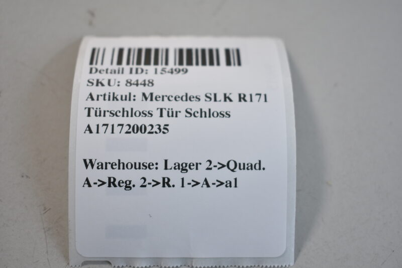Mercedes SLK R171  Türschloss Tür Schloss  A1717200235 Bild 5