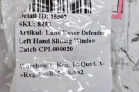 Land Rover Defender Left Hand Sliding Window Catch CPL000020 Bild 3