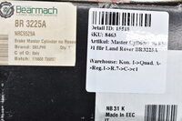 Hauptbremscylinder 90 83-91 für Land Rover BR3225A Bild 5