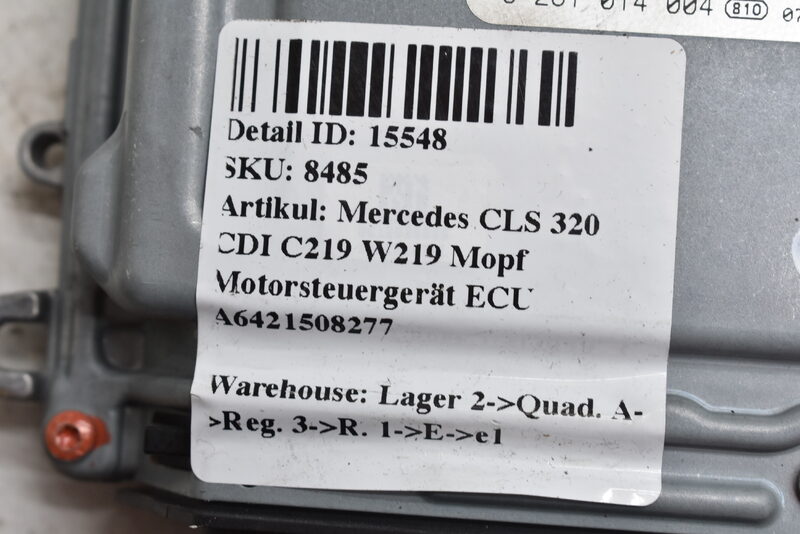 Mercedes CLS 320 CDI C219 W219 Mopf  Motorsteuergerät ECU A6421508277 Bild 6