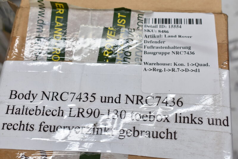 Land Rover Defender Schott / Innenflügelhalterungen SET feuerverzinkt NRC7436 Bild 4