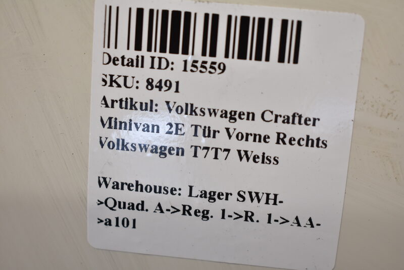 Volkswagen Crafter Minivan 2E  Tür Vorne Rechts Volkswagen T7T7 Weiss Bild 6