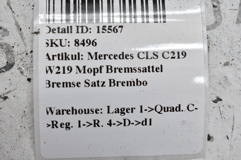 Mercedes CLS C219 W219 E W211 SL R230 Mopf  Bremssattel Bremse Satz Brembo Bild 5