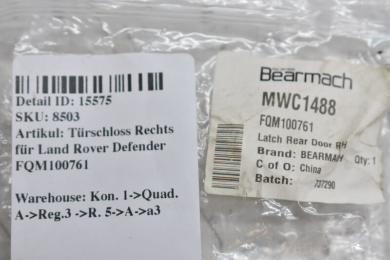 Türschloss Rechts für Land Rover Defender FQM100761 Bild 6