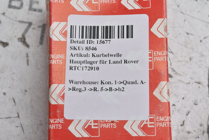 Kurbelwelle Hauptlager für Land Rover RTC172910 Bild 4