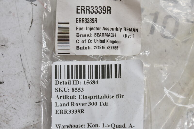 Einspritzdüse für Land Rover 300 Tdi  ERR3339R Bild 5