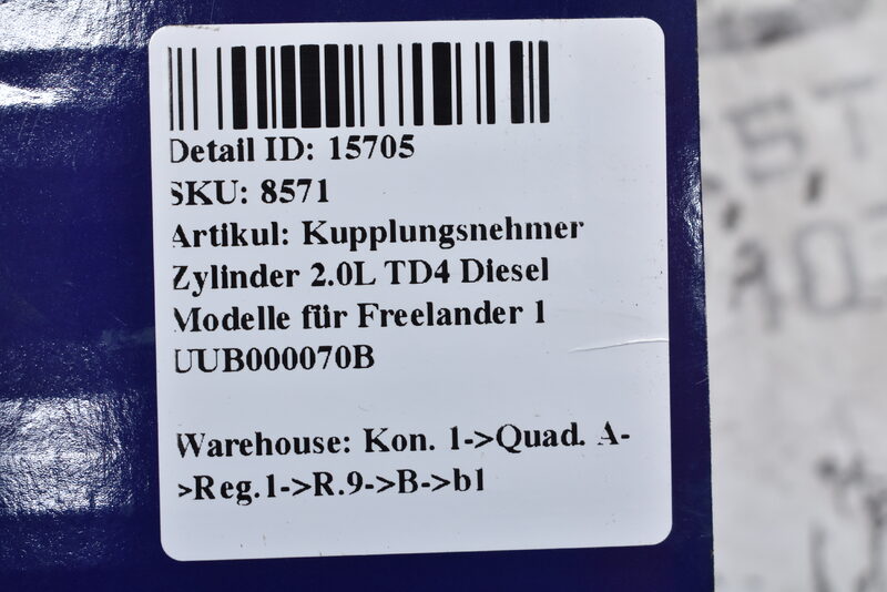 Kupplungsnehmer Zylinder 2.0L TD4 Diesel Modelle für Freelander 1  UUB000070B Bild 6
