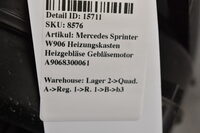 Mercedes Sprinter W906 Heizungskasten Heizgebläse Gebläsemotor A9068300061 Bild 6
