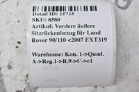 Vordere äußere Sitzrückenbezug für Land Rover 90/110 <2007 EXT319 Bild 6